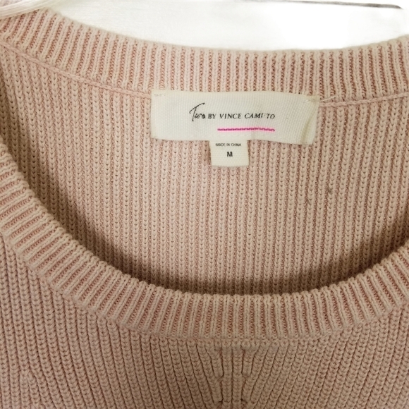 Two by Vince Camuto Blush Pink Sleeveless Sweater - Picture 3 of 5